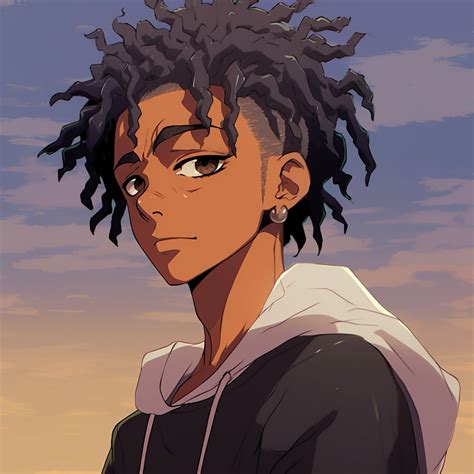 black anime cartoon